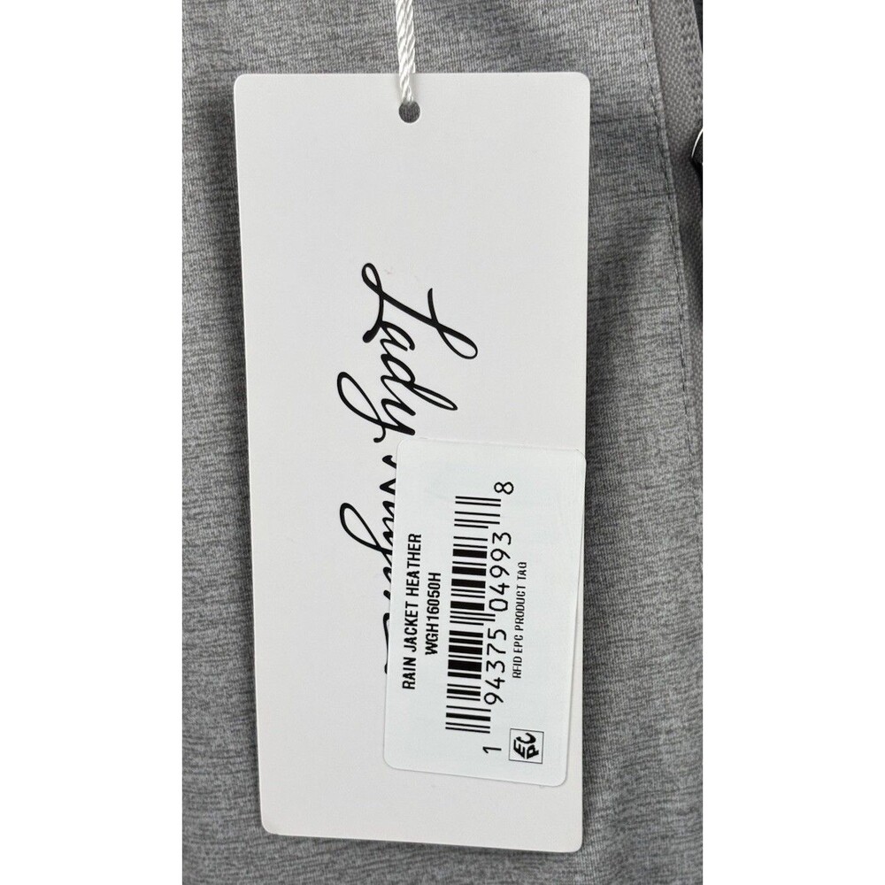 NWT Lady Hagen Full Zip Rain Jacket Lt Heather Grey NWT Medium MSRP $80 Golf - Picture 5 of 7